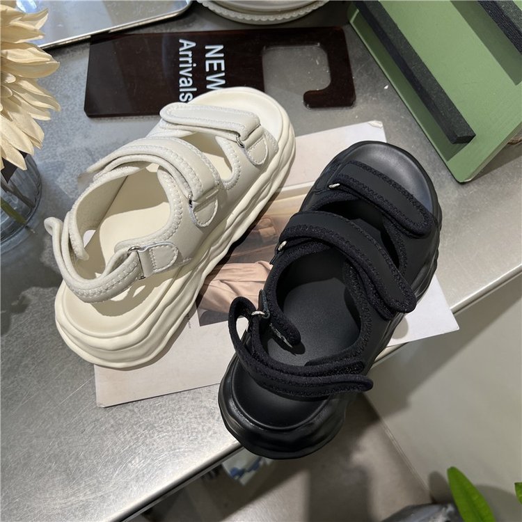 Beach Sandals Women's Summer New Velcro Thick Sole