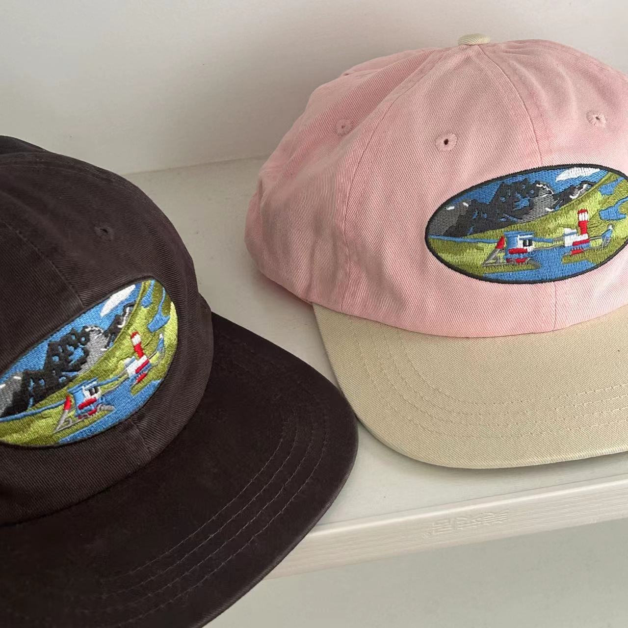 Men's And Women's Machine Embroidery Street Soft Top Baseball Hat