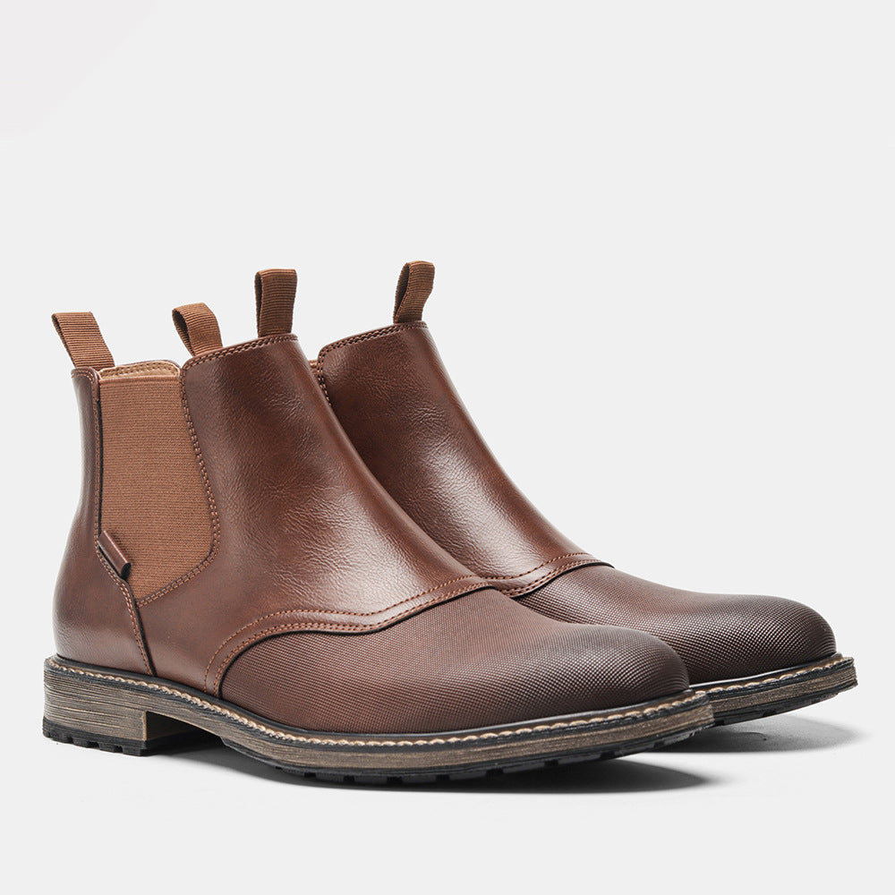 New Trendy Workwear Men's Short Boots