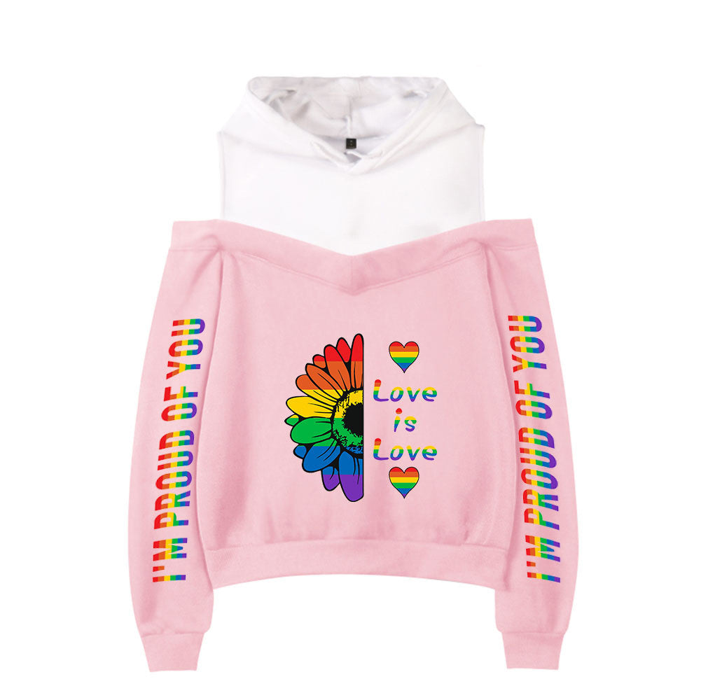 New Sexy Off-the-shoulder Hoodie For Women
