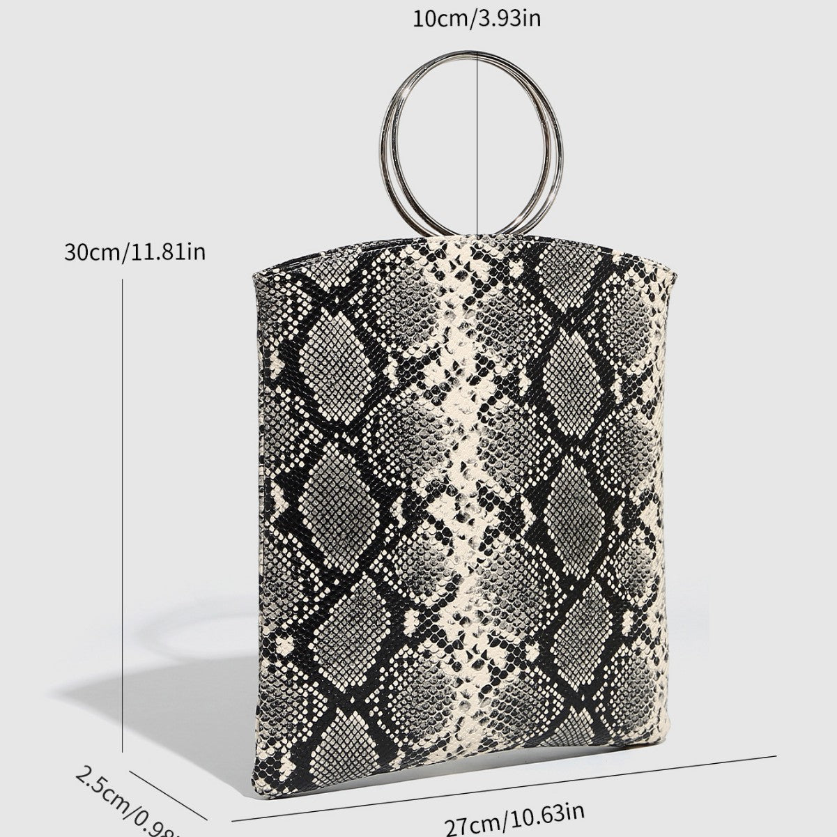 New Punk-style Metallic Handbag