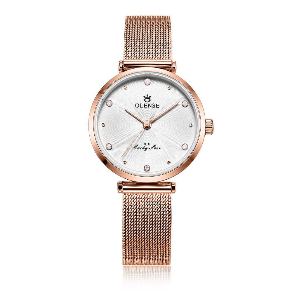 Ladies Watch Stainless Steel Fashion Mesh Strap