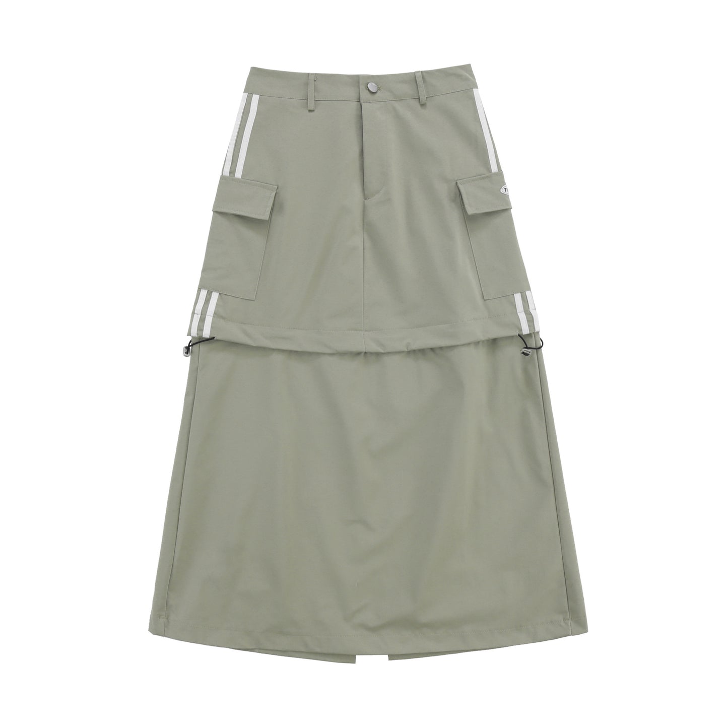 Casual Loose Long Dress Women's Split Detachable High Waist Skirt