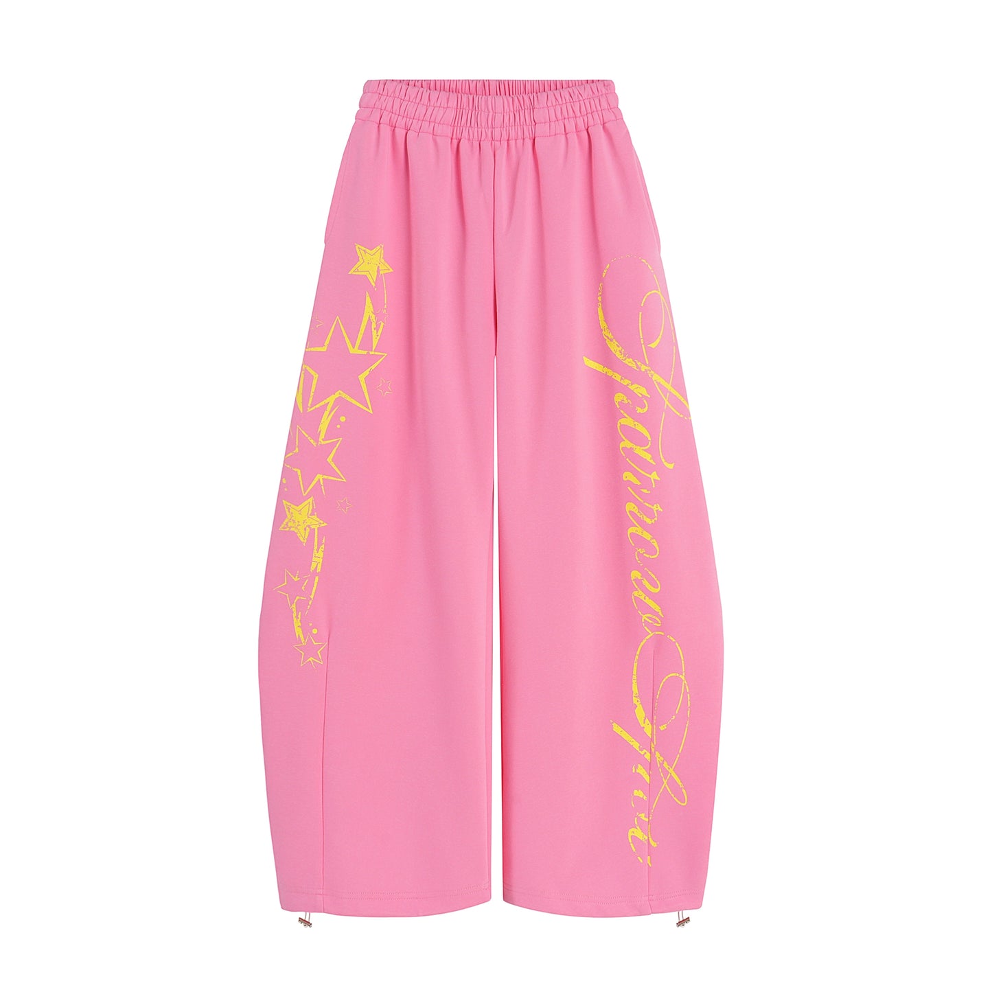 Letter Printed Machete Sweatpants Women's Sports Loose Wide-leg Pants