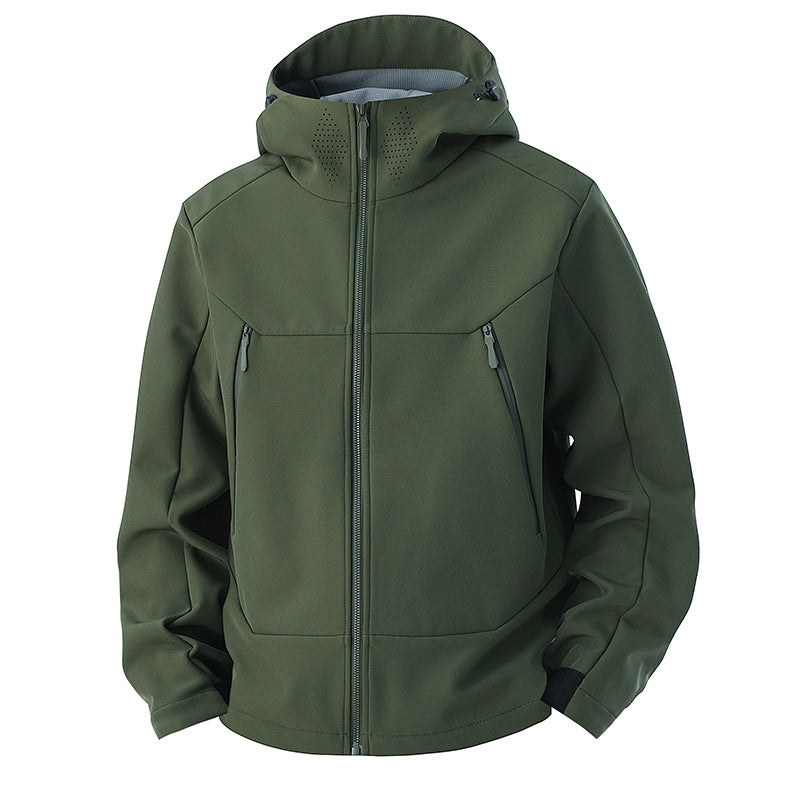 Soft Shell Men's Windproof Waterproof Outdoor Shell Jacket