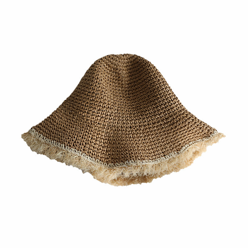 Hat Women's Handmade Crochet Sun Protection Sunshade