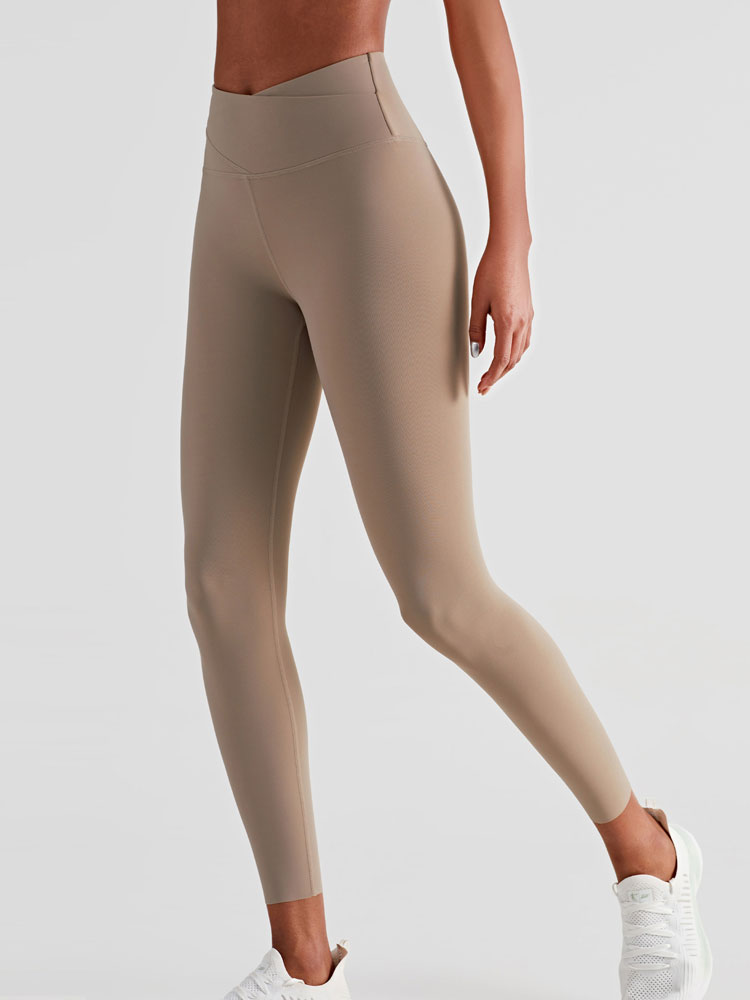 Double-layer Belly Tightening High-waisted Peach Hip Fitness Pants