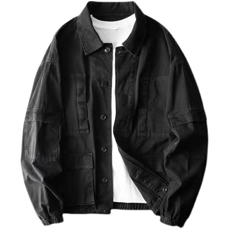 Men's Loose Retro Work Jacket Plus