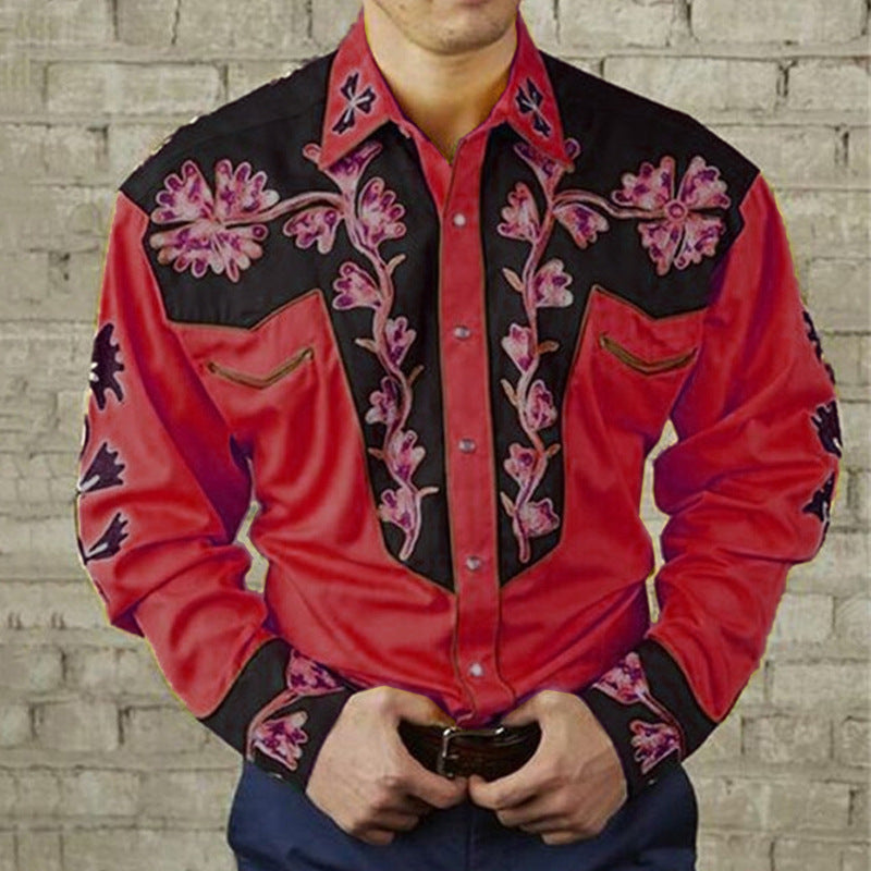 Digital Printing Fashion Trendy Long-sleeve Shirt