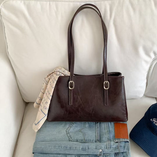Vintage Large-capacity Womens Shoulder Bag