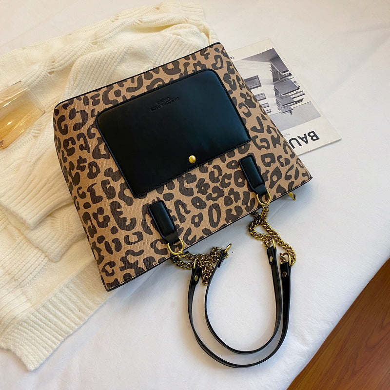 Leopard Print Autumn Shoulder Underarm Bag