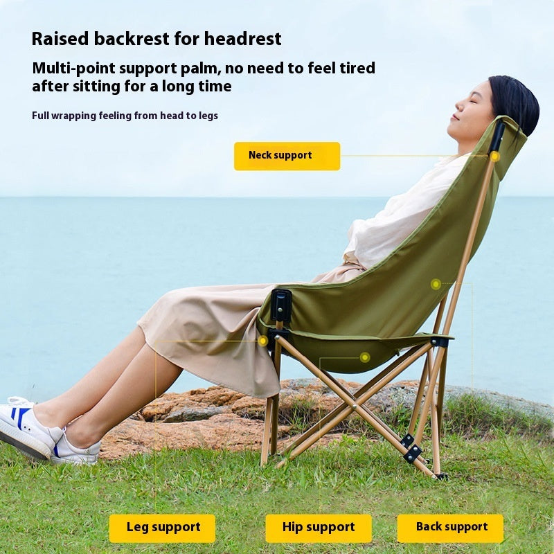 High Quality Outdoor Folding High Back Chair Portable Stool