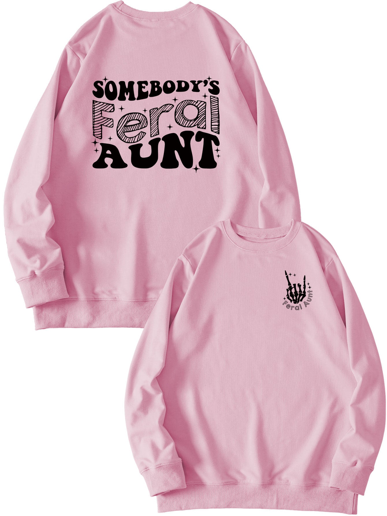 Printet sweatshirt til damer - Løs og alsidig