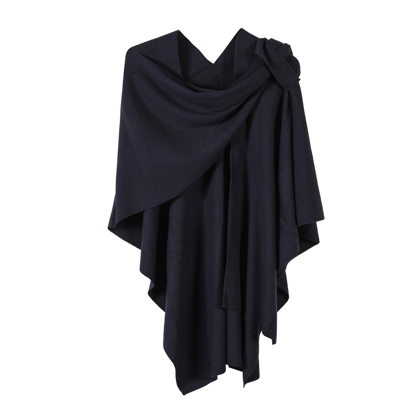 Knitted  Solid Color Shawl For Women