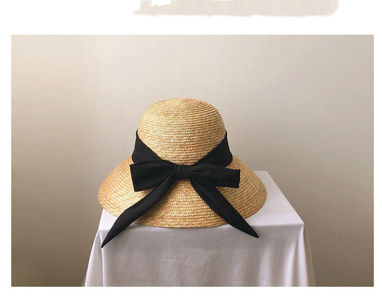 Big Eaves Bowler Hat With Sunshade Fisherman's Straw Hat