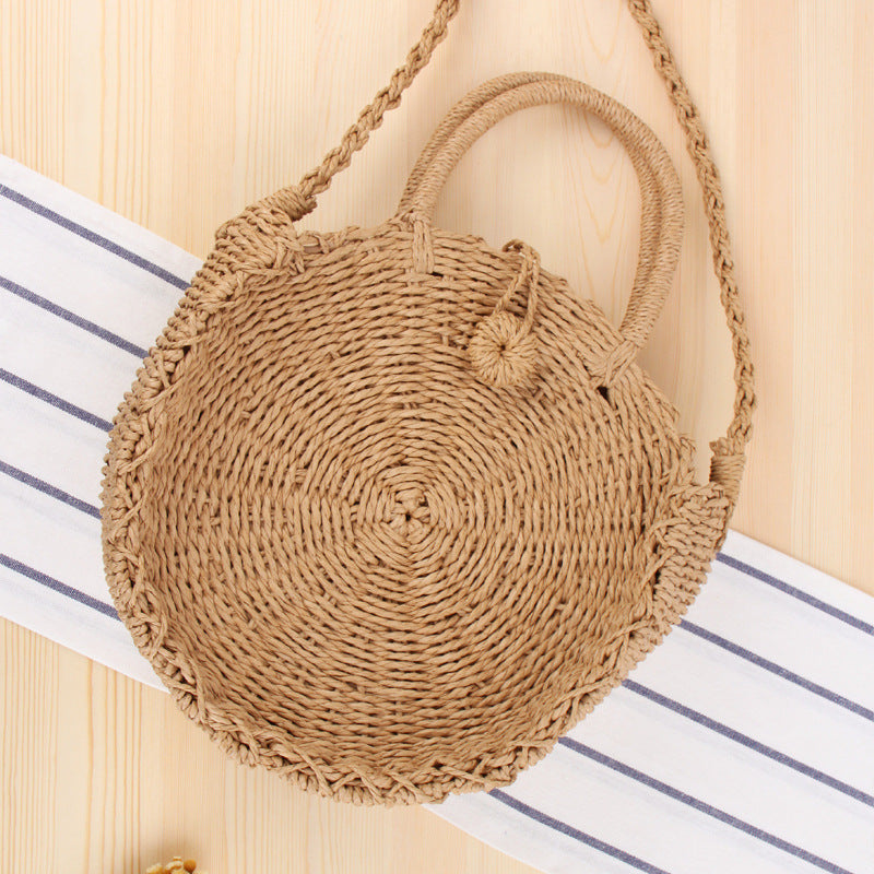 Vacation Beach Hand-woven Bag Round Hand