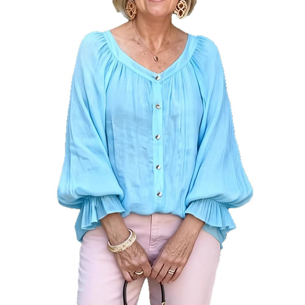 Womens Multi-color Casual Cardigan Blouse