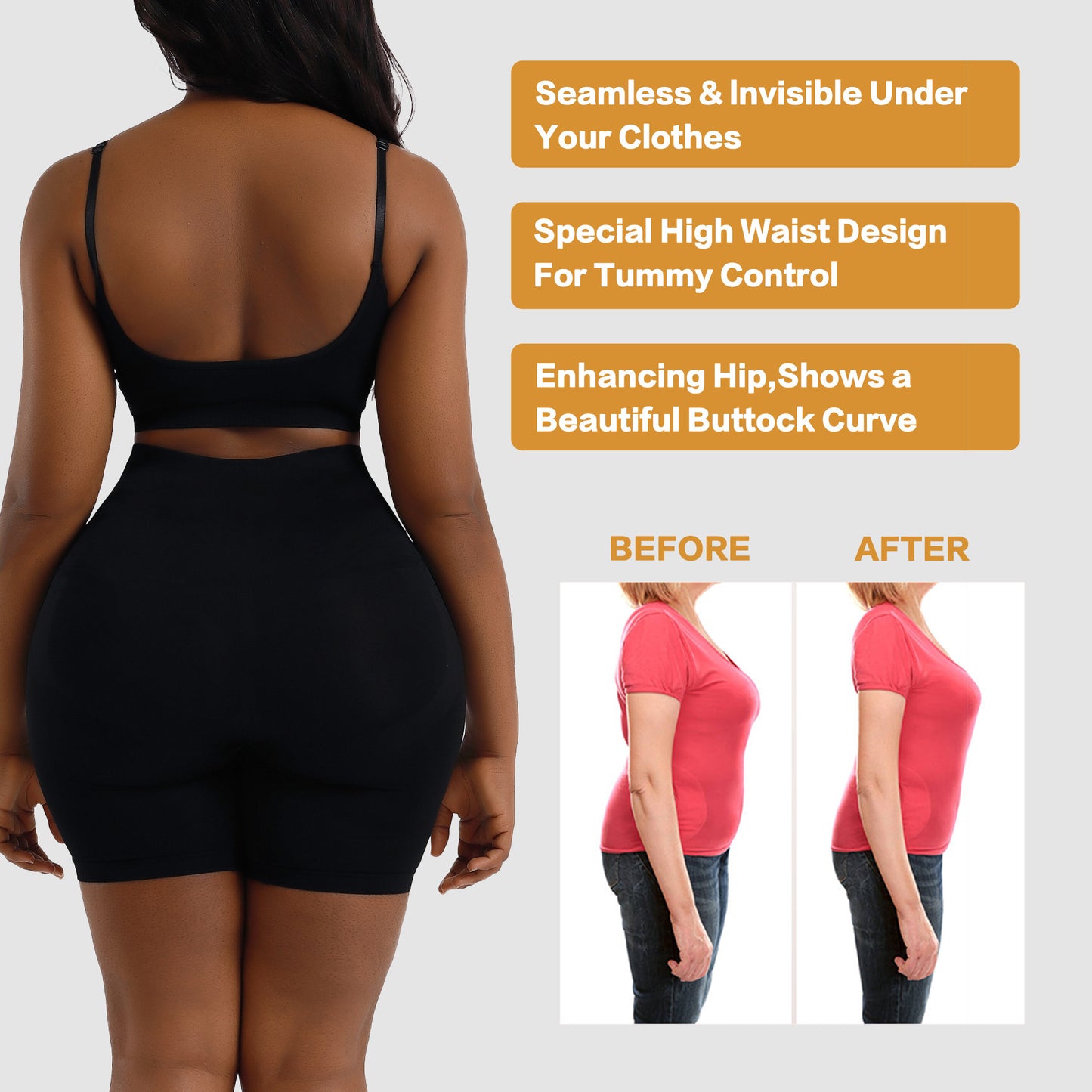 Enhanced Version Received Belly High Waist Safety Corset Without Curling Shaping Pants
