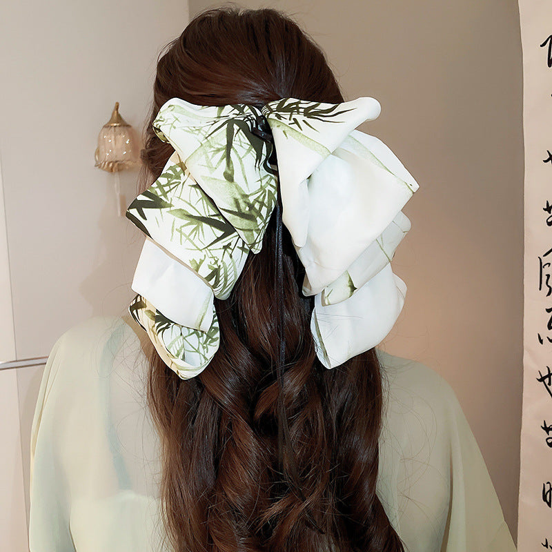 Women's Fashion New Chinese Bow Ribbon Barrettes