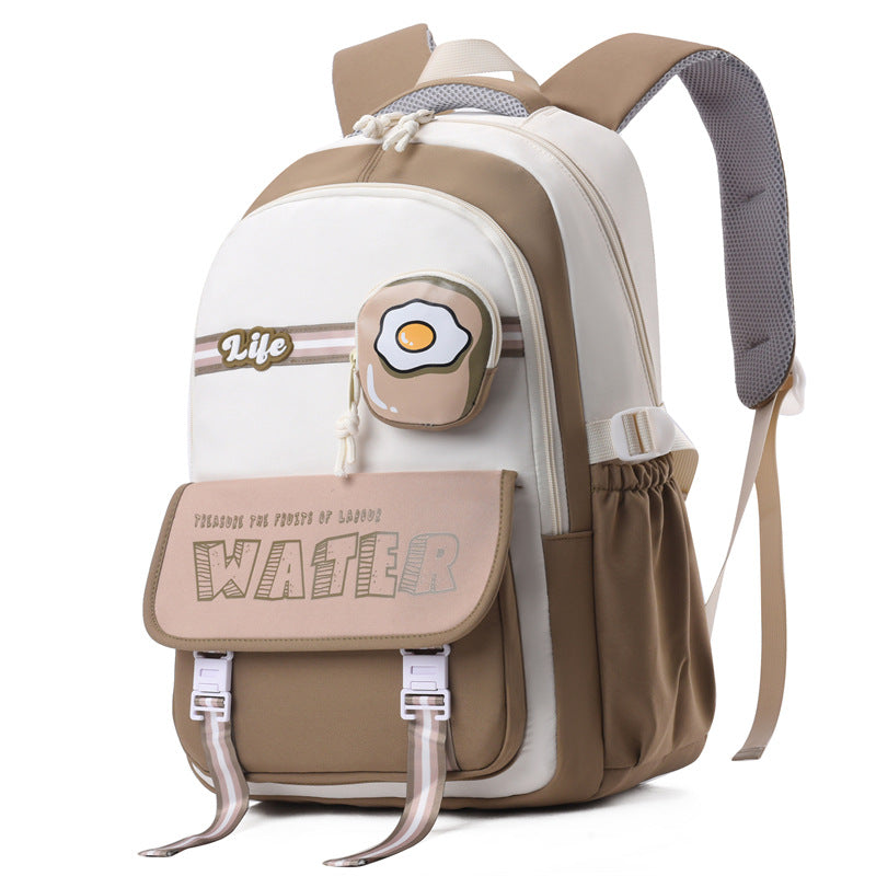 Casual And Lightweight Elementary And Middle School Student Schoolbags Burden Reduction