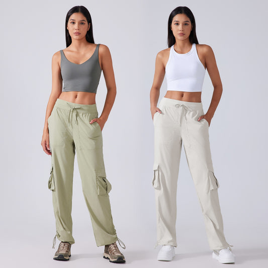 Multi-pocket Wide-leg Workwear Casual Pants