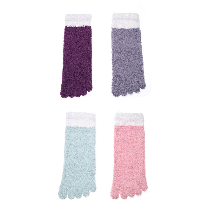 Women's Autumn And Winter Thermal Coral Fleece Sleeping Socks
