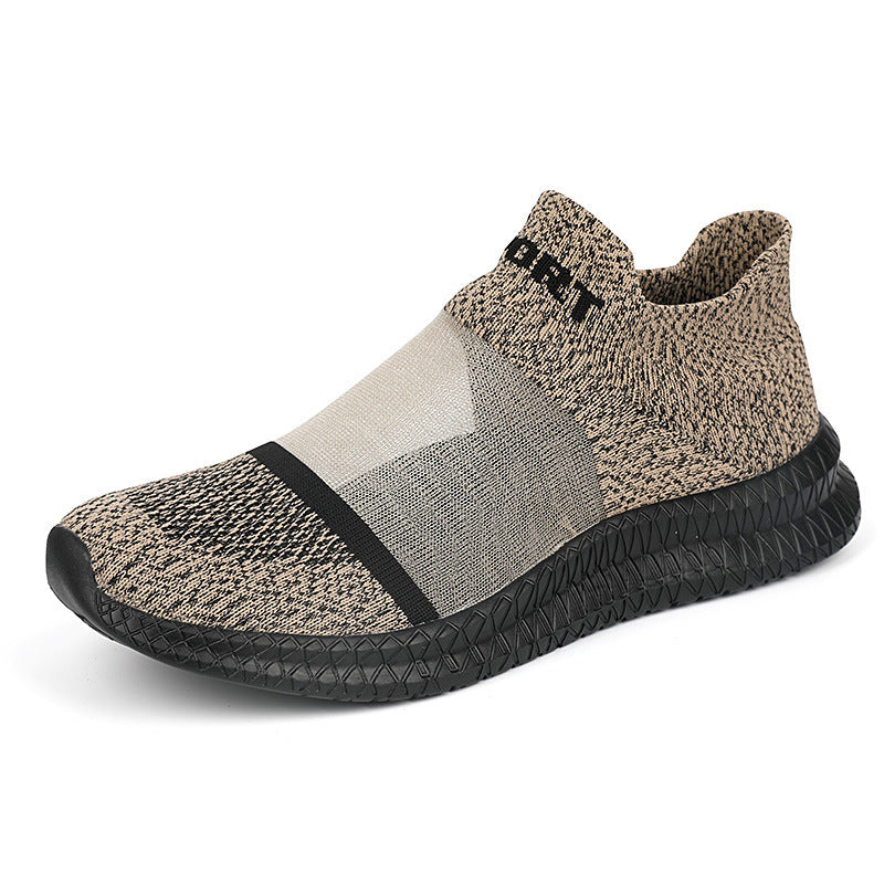 Breathable Casual Couple Running Flying Woven Sports Sock Shoes