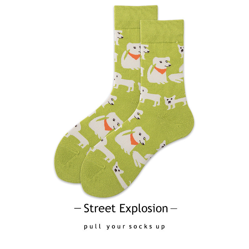 Cartoon Jacquard Sports Skate Socks
