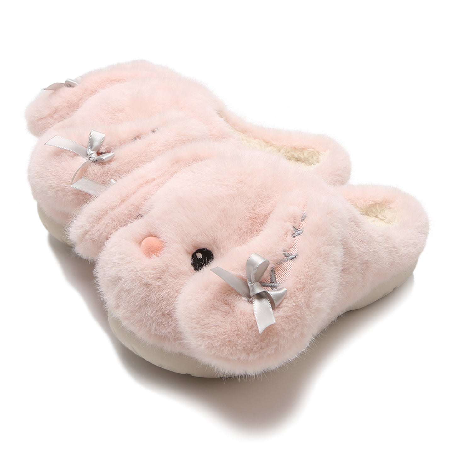 Rabbit Cotton Slippers Female Winter Girl Heart Lolita Style
