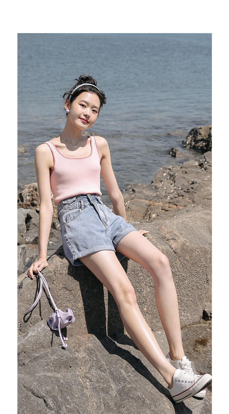 High Waist Thin Hot Pants Casual Pants
