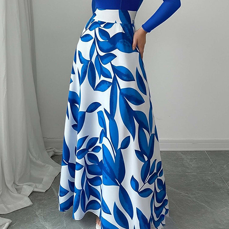New Stylish Elegant Retro-inspired Casual Loose-fit Printed Dress