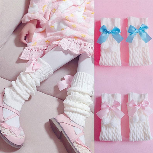 Warm Bow Elephant Socks Mid-calf Foot Sock
