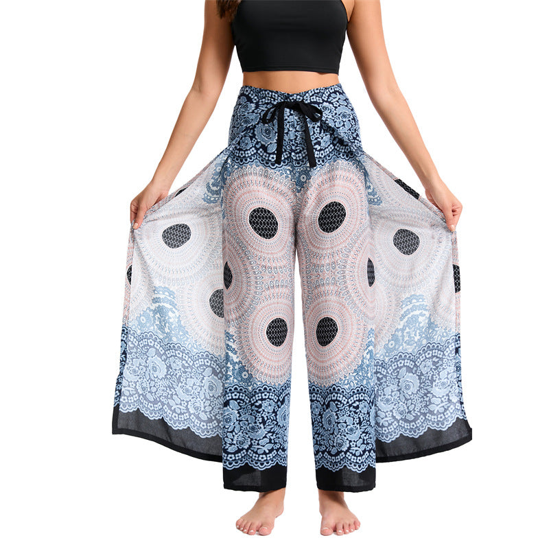 Bohemian Casual Loose Rayon Culottes For Women