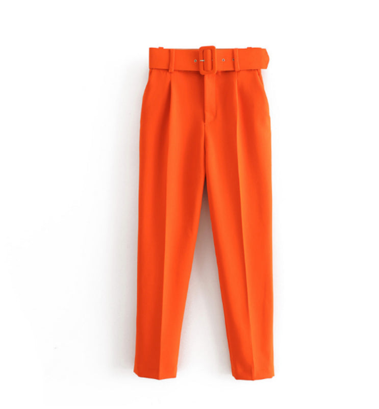 Women's Elegant Graceful Slim-fitting Ankle-tied Casual Pants