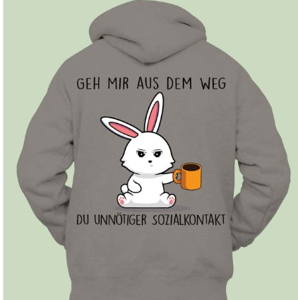 Kitchen Rabbit Hættetrøje Unisex Bagtryk