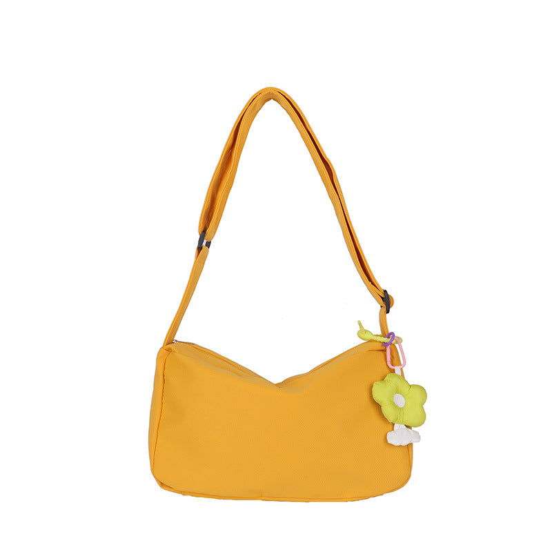 Moderigtig Nylon One Shoulder Ny Enkel Casual Crossbody Taske til Kvinder