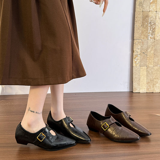 British-style Vintage Fashion Women's Leather Shoes