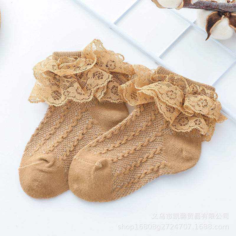 Baby Cotton Socks Dance Lace Stockings