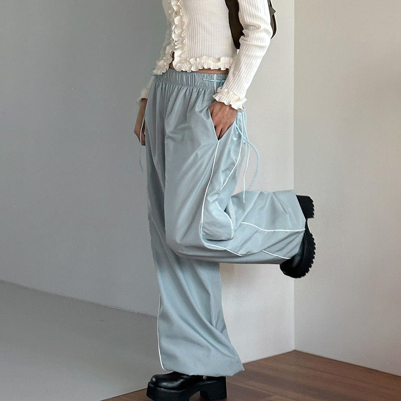 Women's Fashionable Woven Casual Trousers