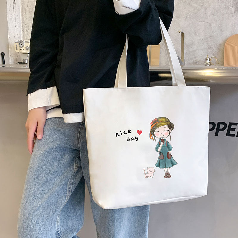 Women's Large Capacity Hand Carrying Canvas Bag
