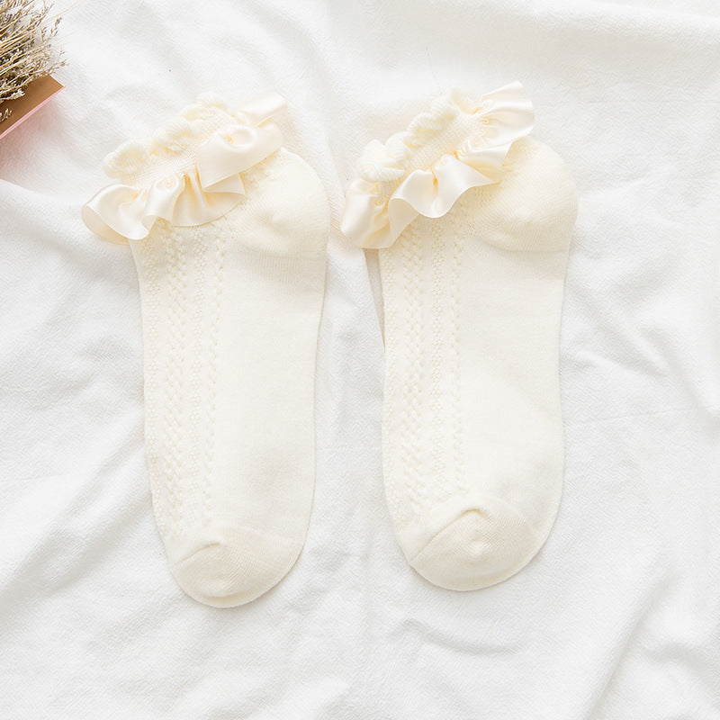 Women's Summer Thin Pure Cotton Cute Socks