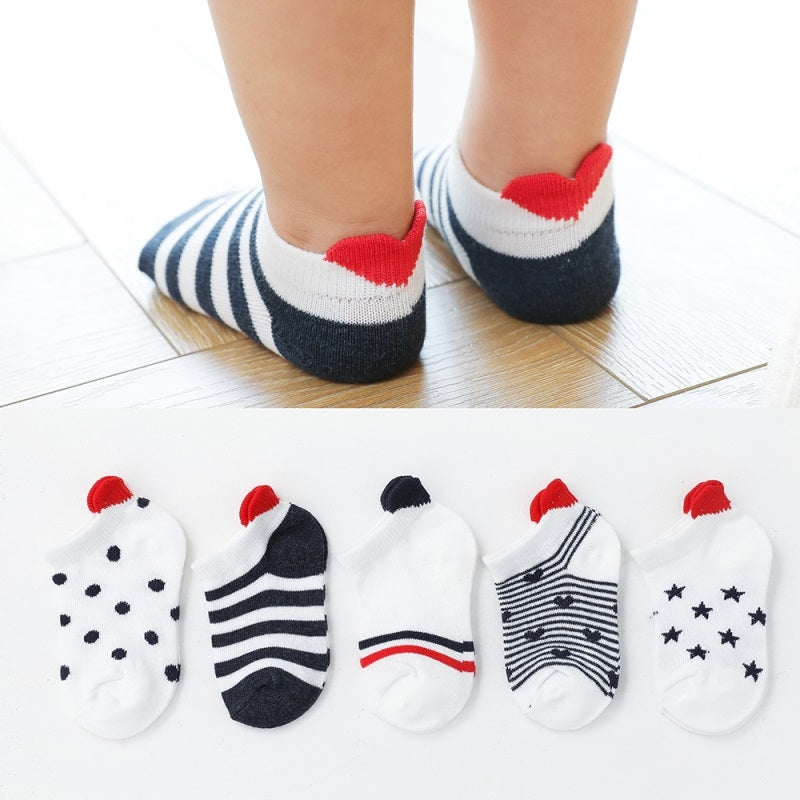 Of Baby Girls Cotton Mesh Newborn Socks 5 Pairs