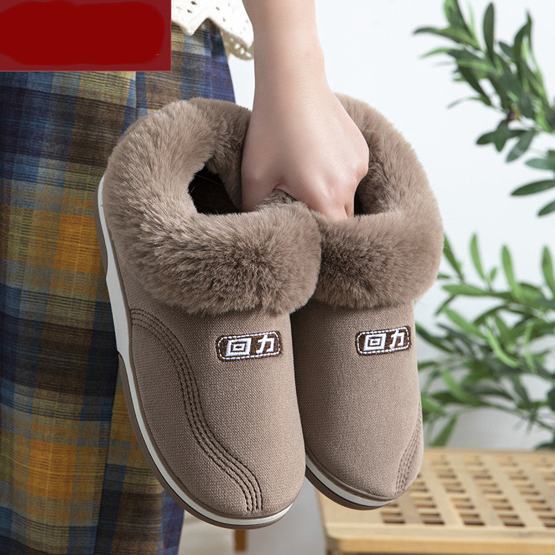 Women's Bag Heel Home Indoor Anti-Slip Cotton Slippers