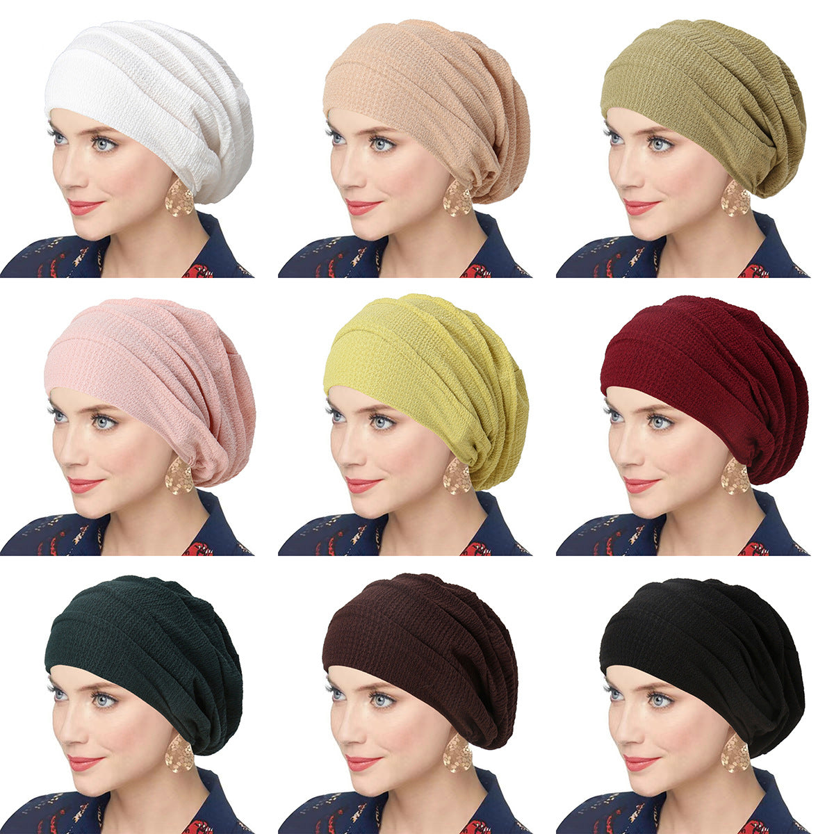 Stretch Confinement Head Towel Cap