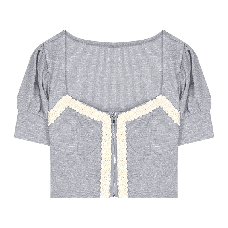 French Temperament Short Design Small Chic Top