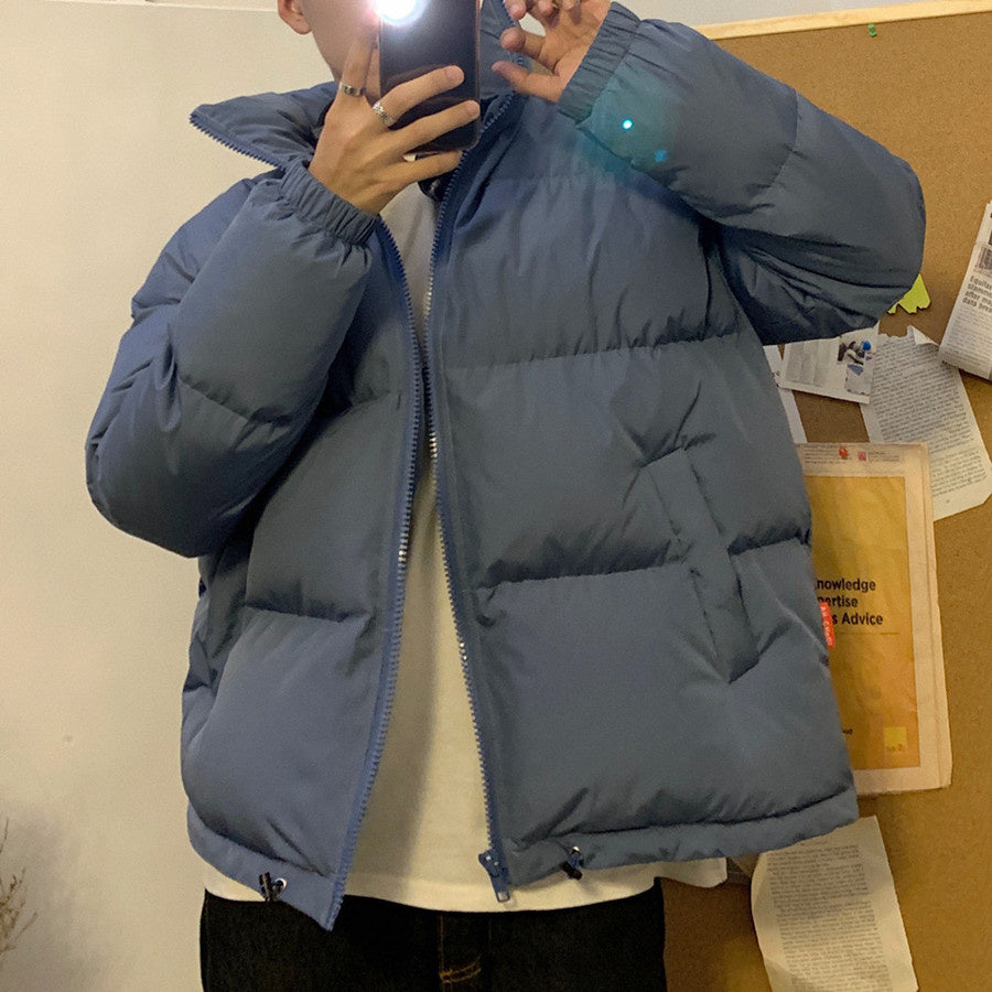 Solid Color Trendy Cotton Coat Loose Lovers
