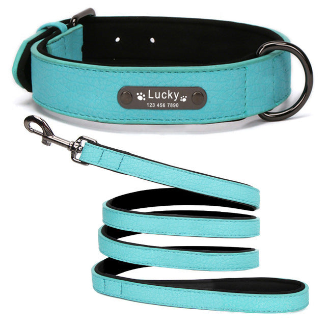 Soft Leather Dog Collar Collar For Large Dogs
