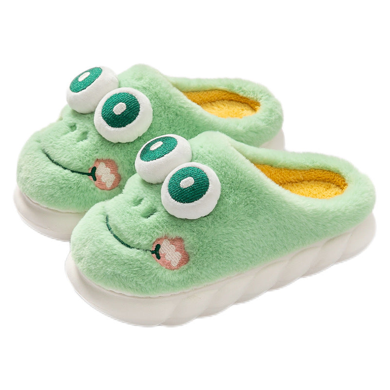 Cotton Slippers Women's Home Thick Bottom And Warm Keeping Non-slip