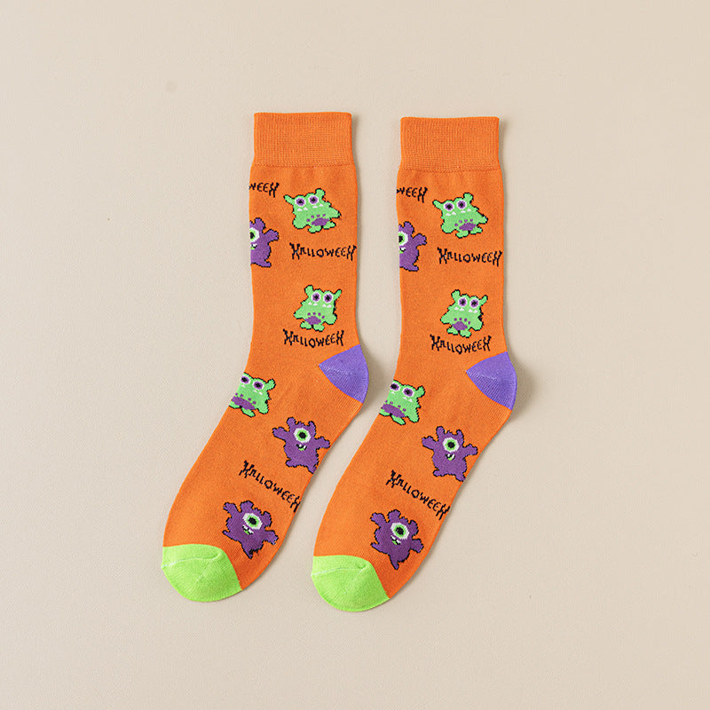 Cartoon Creative Halloween Mid-calf Socks