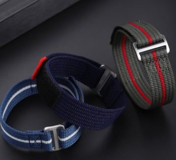 Velcro Canvas Nylon Stripe Strap